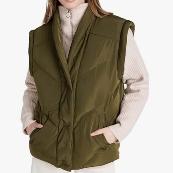 BLANK NYC Matcha Latte Vest Green - Picture 1 of 7